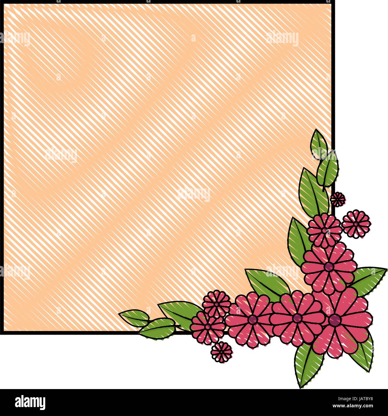 Frame with flowers Stock Vector Image & Art - Alamy