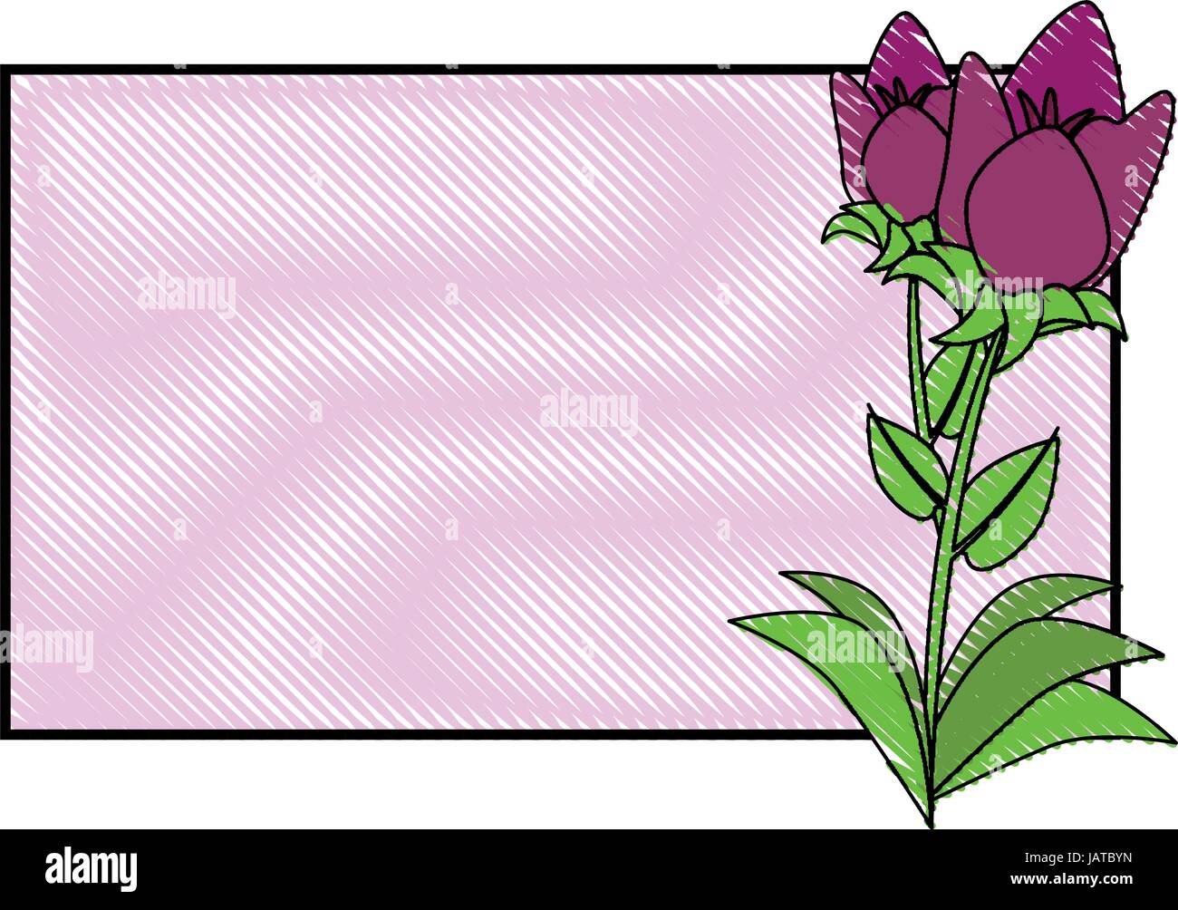 Frame with flowers Stock Vector Image & Art - Alamy