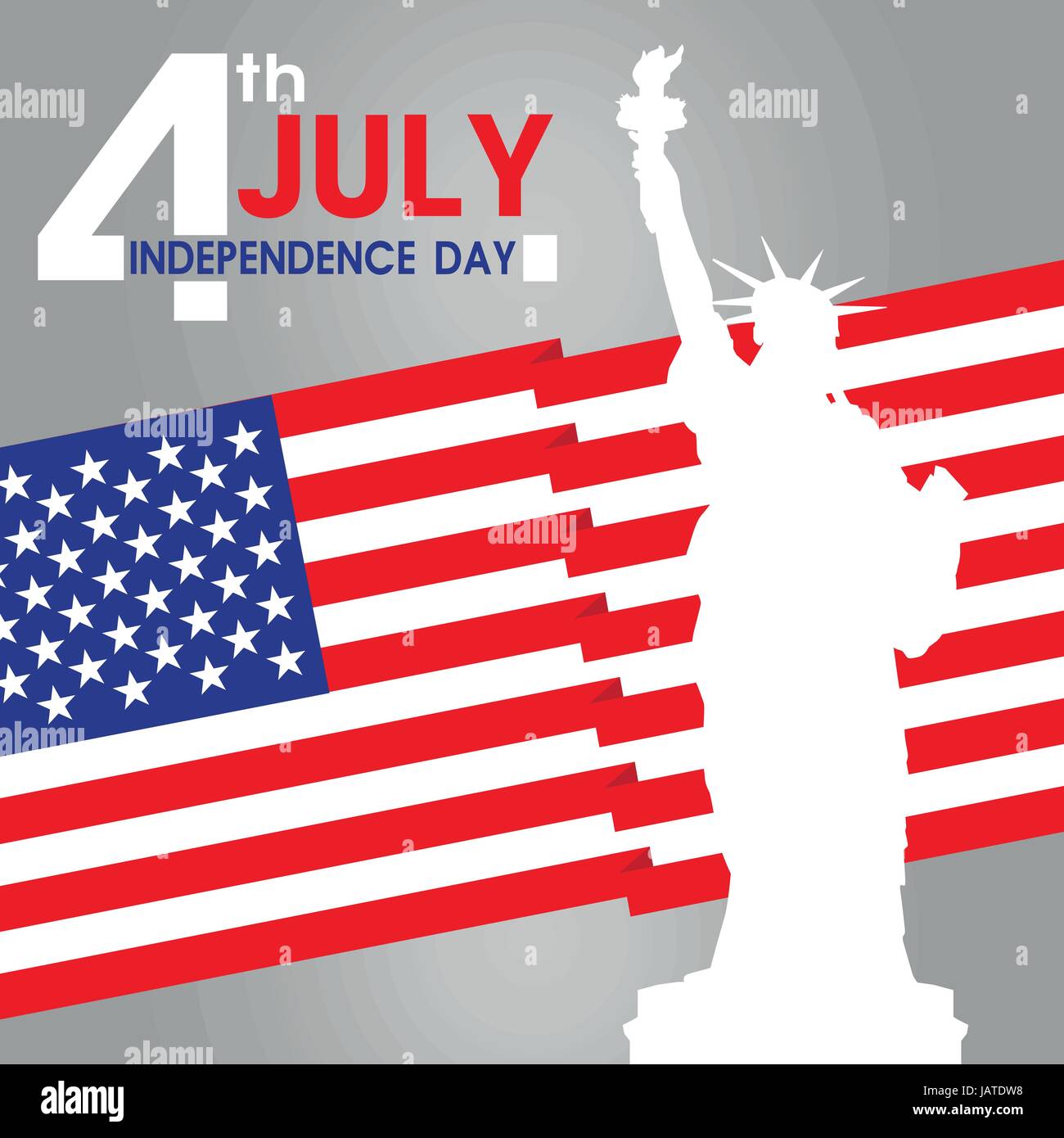 fourth of july independence day of the usa, vector illustration Stock ...
