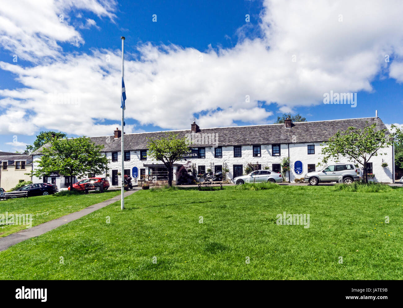 The Winnock Hotel and Ptarmigan bar in Drymen county Stirling Scotland uk Stock Photo Alamy