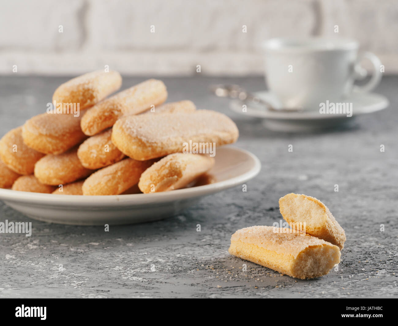 ladyfinger savoiardi biscuit cookie Stock Photo Alamy