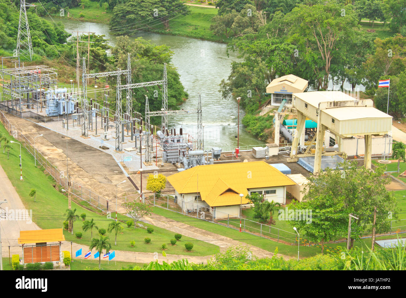 Hydro power plant Keang Krachan dam, Thailand Stock Photo Alamy