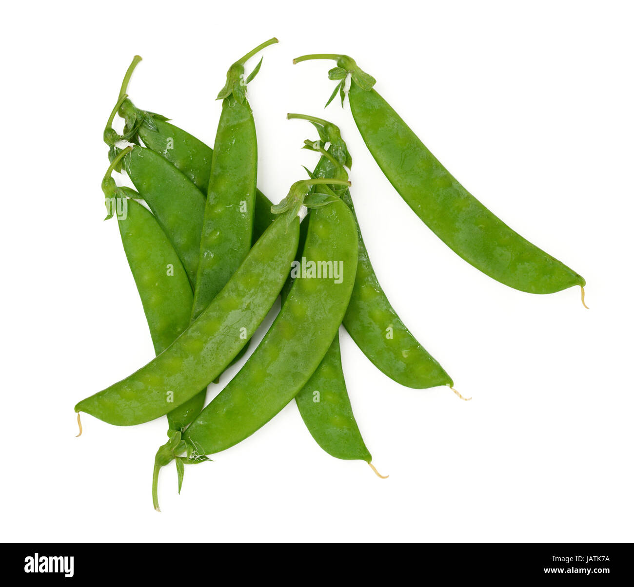 Fresh Sugar Peas Stock Photo Alamy