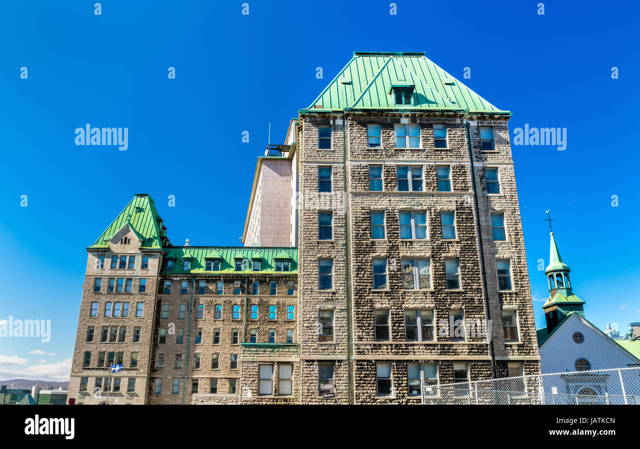 Hotel-Dieu de Quebec, a historic hospital in Quebec City, Canada Stock Photo
