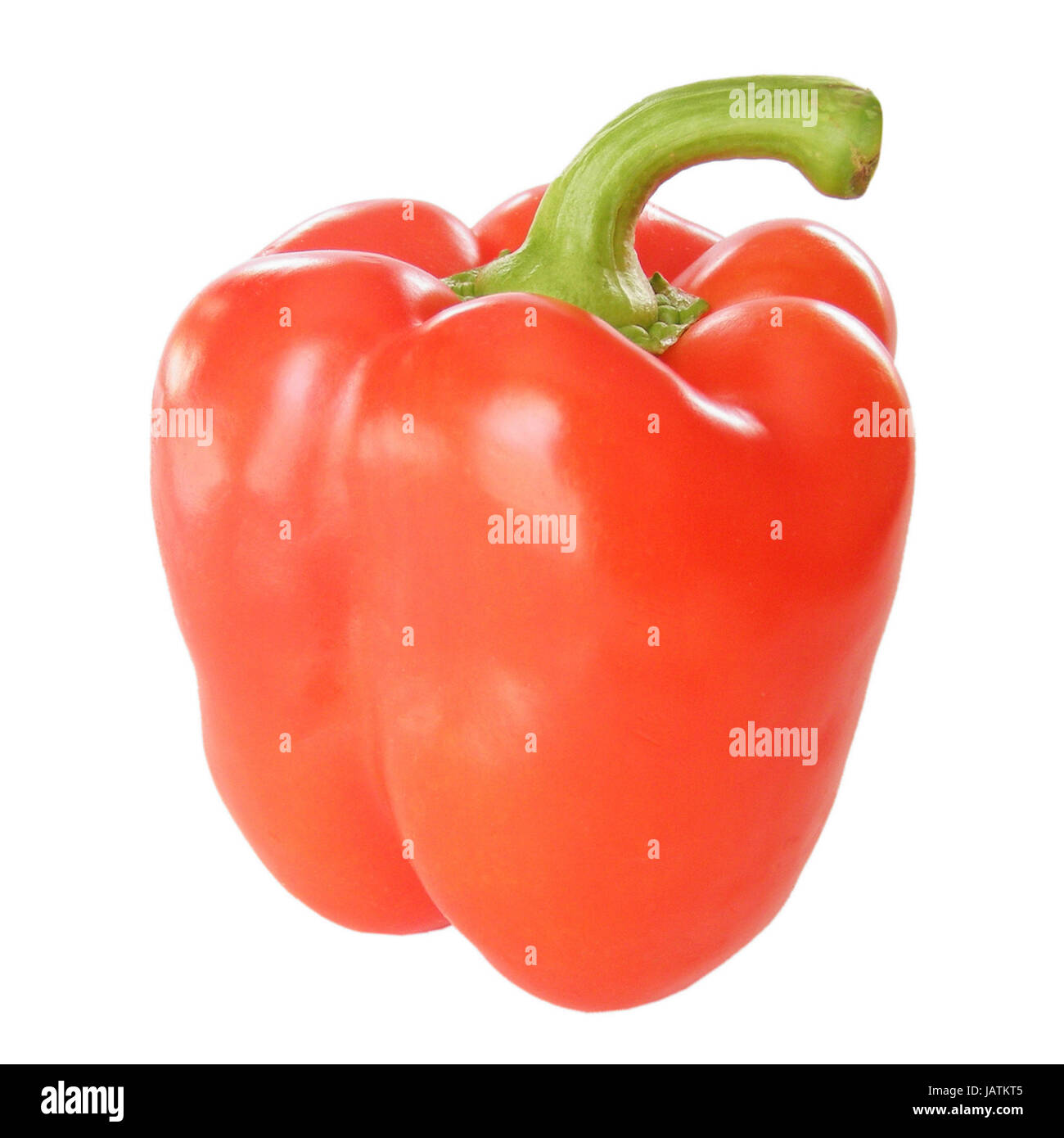 Red pepper isolated over a white background Stock Photo - Alamy