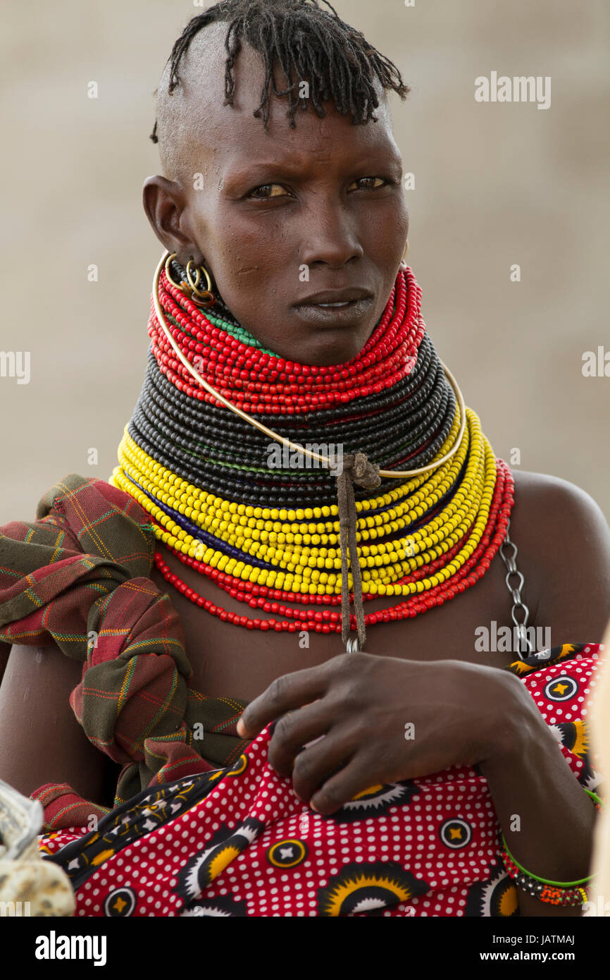 African beaded necklace hi-res stock photography and images - Alamy