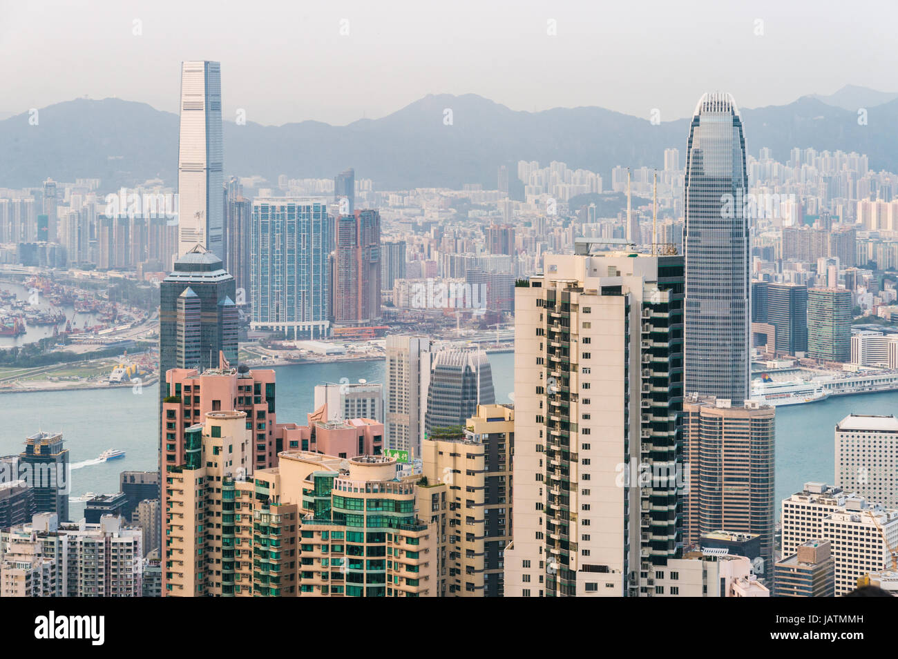 Hongkong skyline vintage hi-res stock photography and images