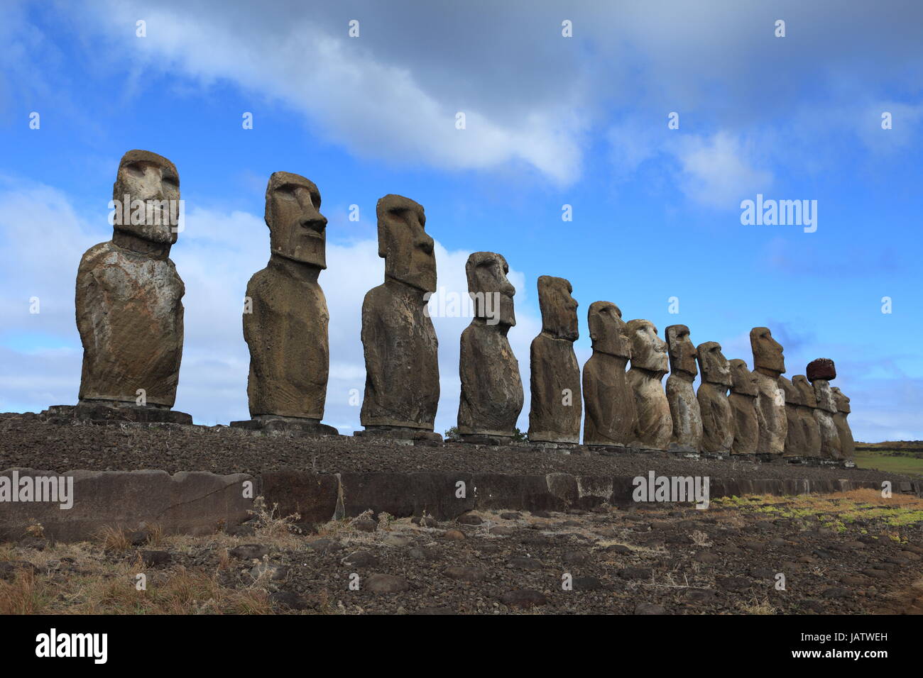 easter island moai statue Stock Photo Alamy