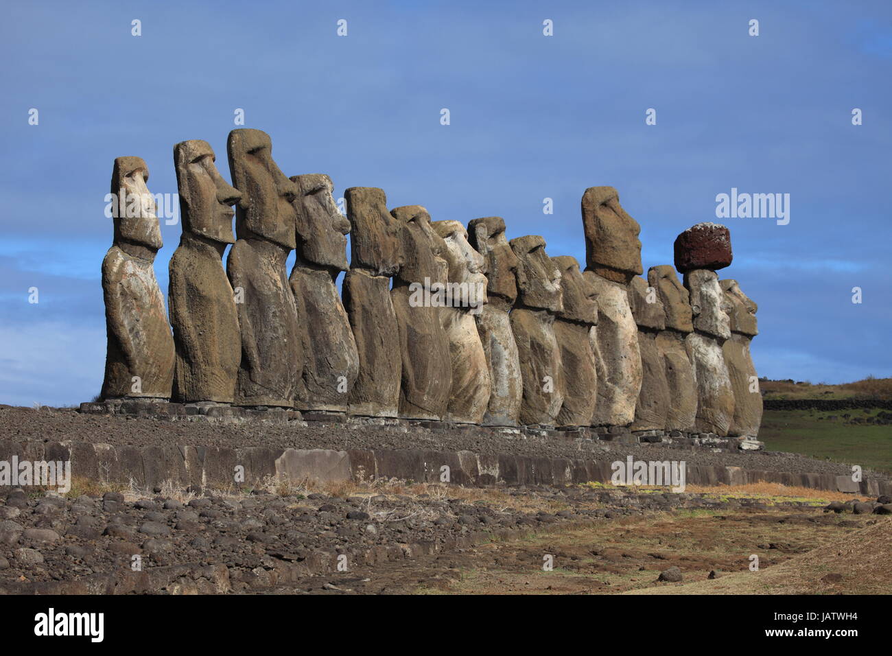 easter island moai statue Stock Photo Alamy