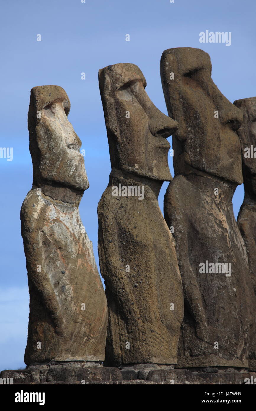 easter island moai statue Stock Photo Alamy