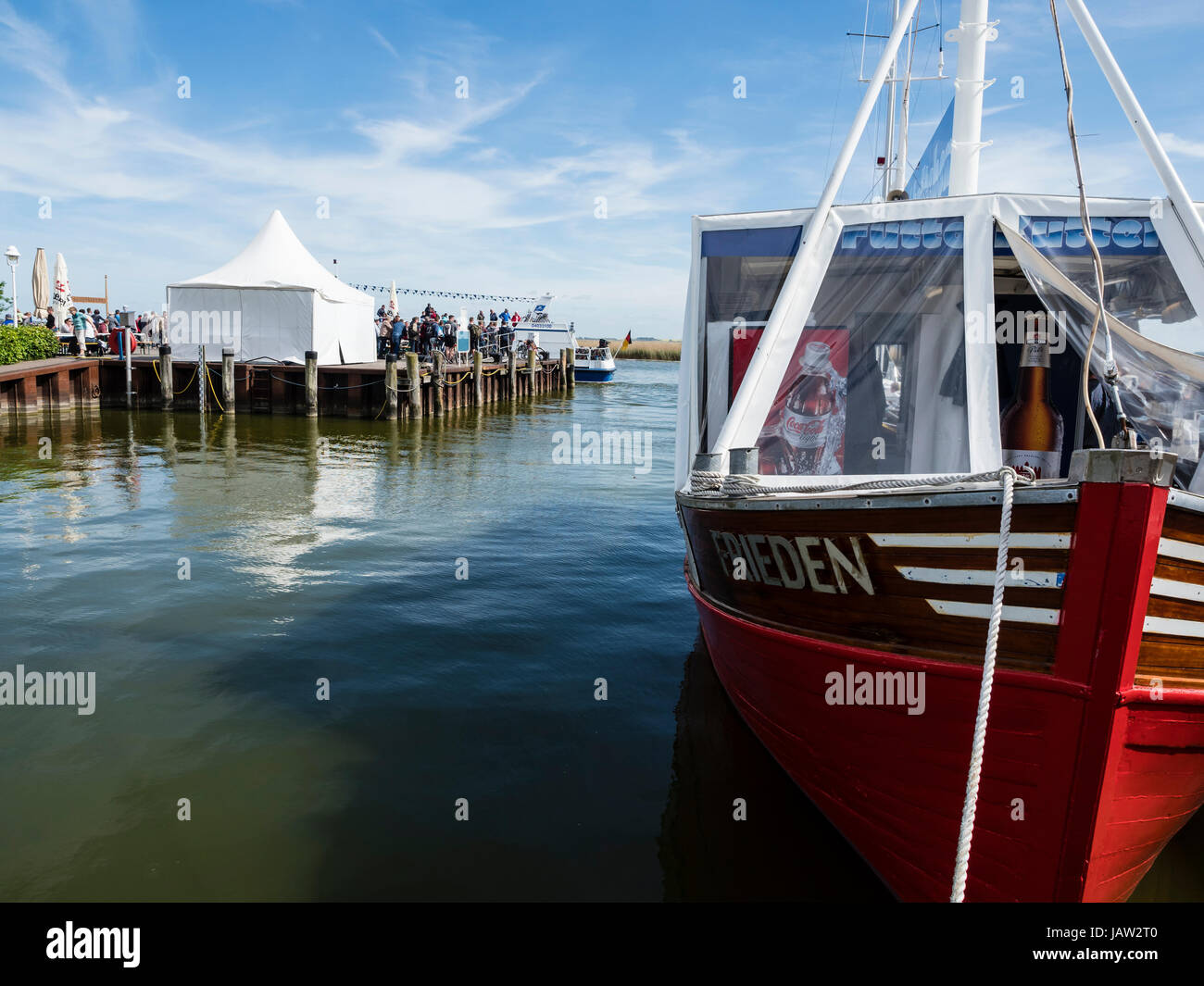 Harbor, Baltic Sea resort of Zingst, Baltic Sea peninsula of Fischland-Darß-Zingst, Zingst, Mecklenburg-Vorpommern, Germany Stock Photo