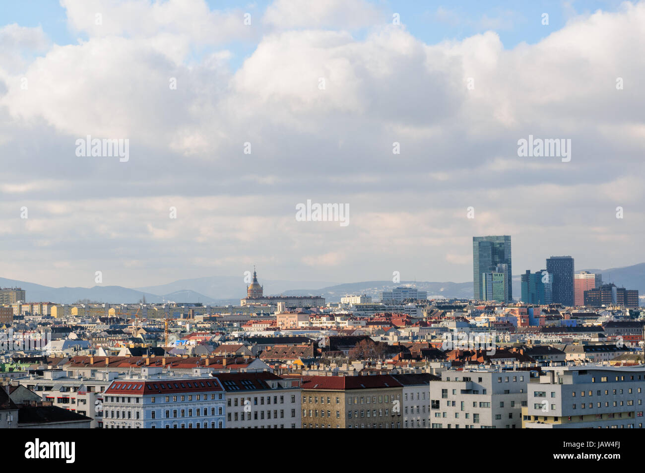 Vienna from a bird's eye view Stock Photo