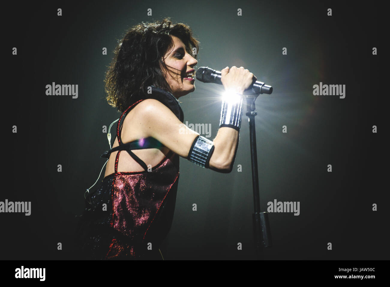 May 13, 2014: the Italian singer and songwriter Giorgia performing live