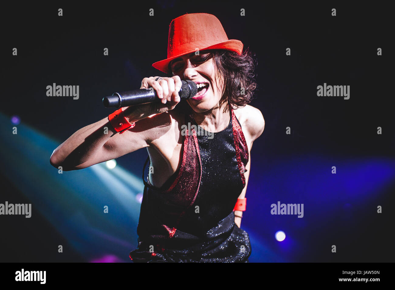 May 13, 2014: the Italian singer and songwriter Giorgia performing live