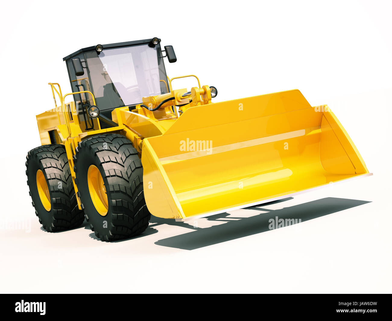 Heavy machine front end loader Cut Out Stock Images & Pictures - Alamy
