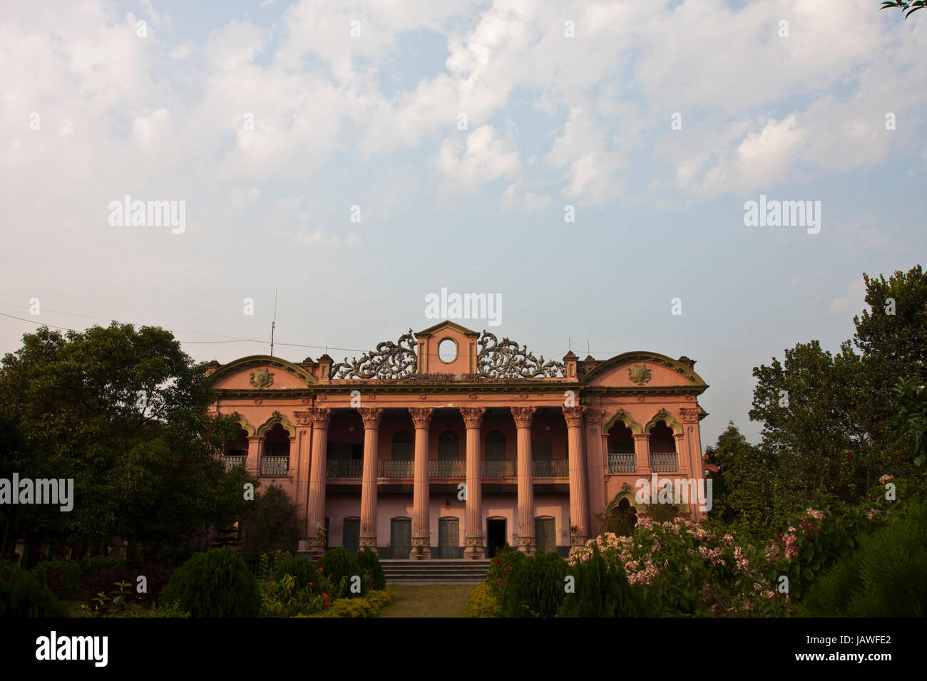 Chowdhury Lodge of Mohera Zamider's Palace, at Mirzapur, in Tangail, Bangladesh. Stock Photo