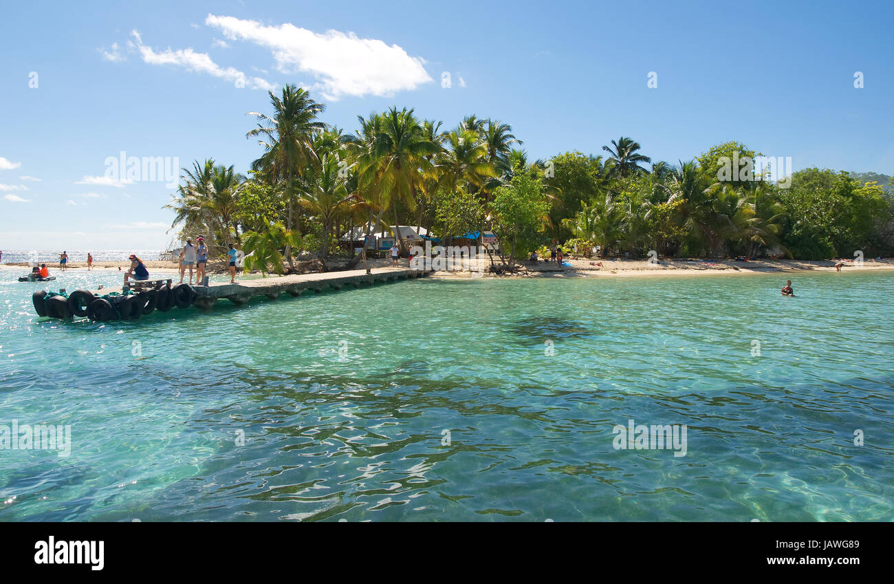Ilet du Gosier - Gosier island - Le Gosier - Guadeloupe Caribbean island Stock Photo