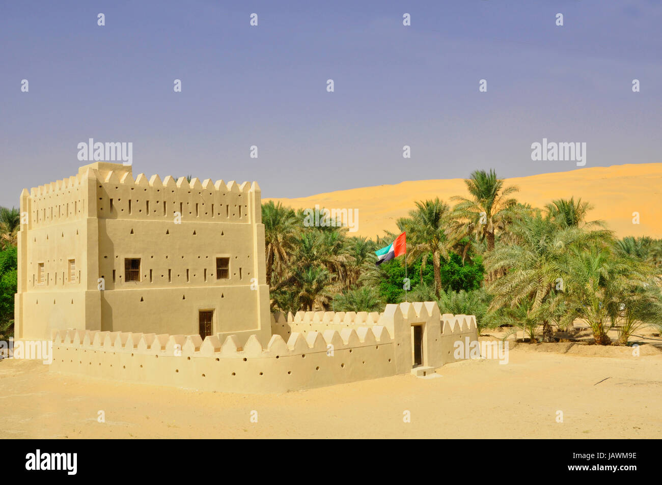 A newly constructed home constructed in an Arabic architectural design ...