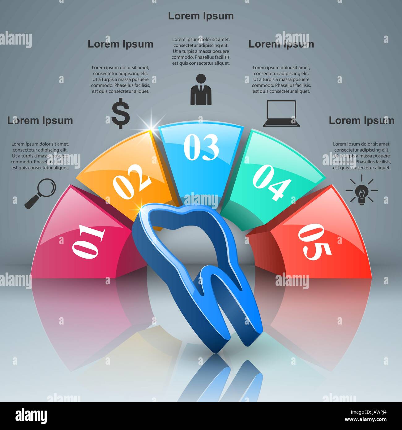 Business Infographics. Tooth icon Stock Vector Image & Art - Alamy
