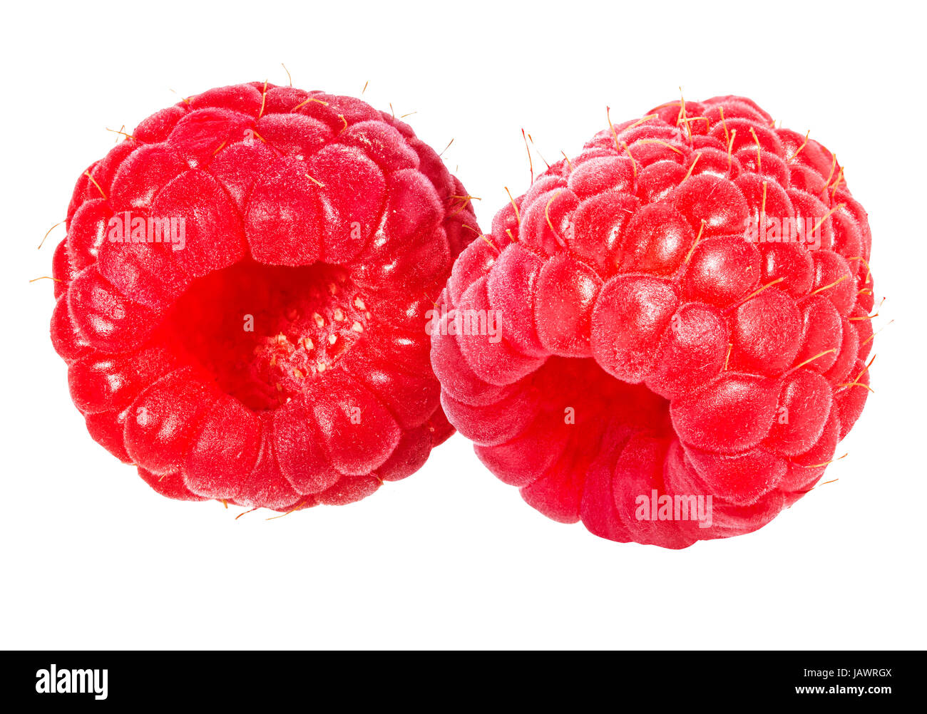 Raspberry isolated on white background Stock Photo - Alamy