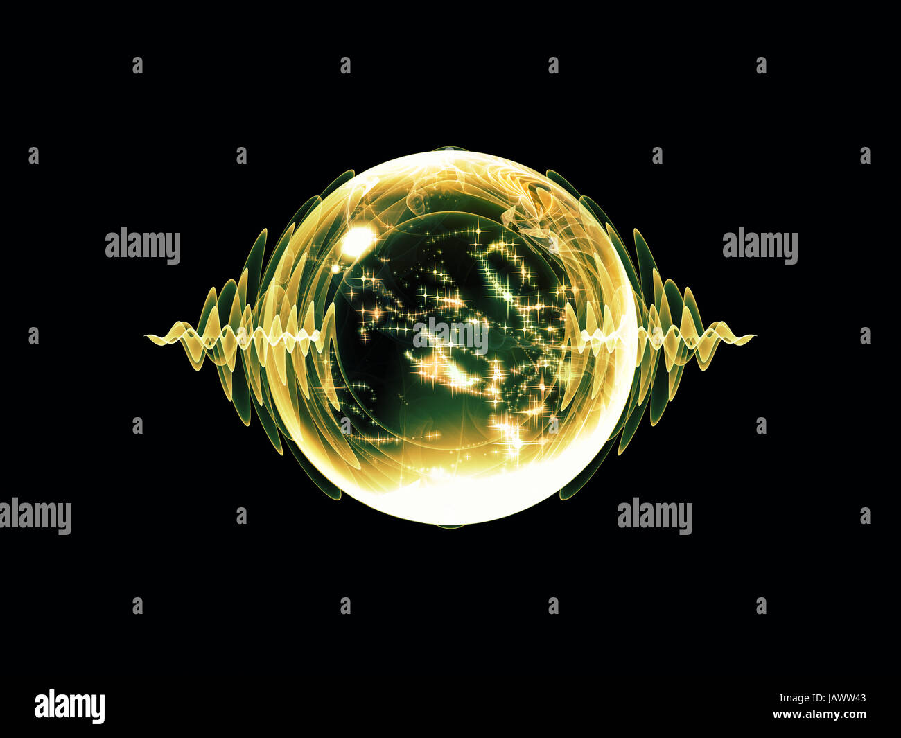 Wave Particle series. Composition of fractal spherical patterns and ...