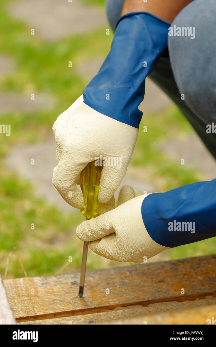 Construction worker wearing gloves using hi-res stock photography and ...
