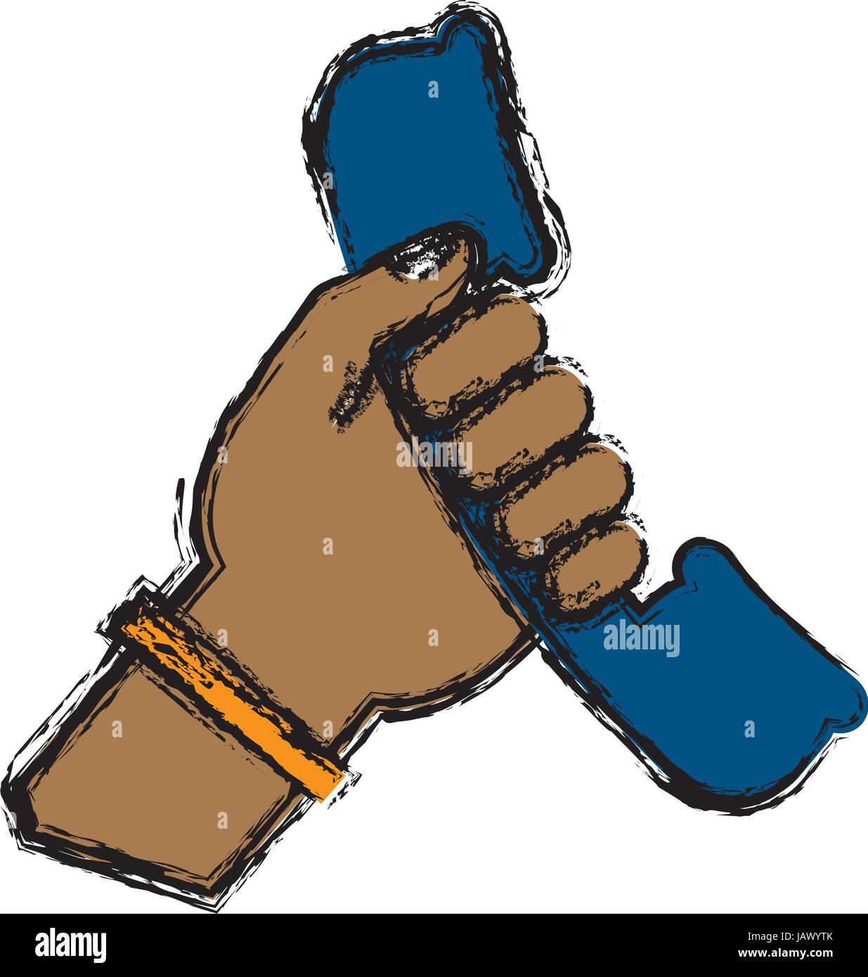 hand holding a phone icon Stock Vector Image & Art - Alamy
