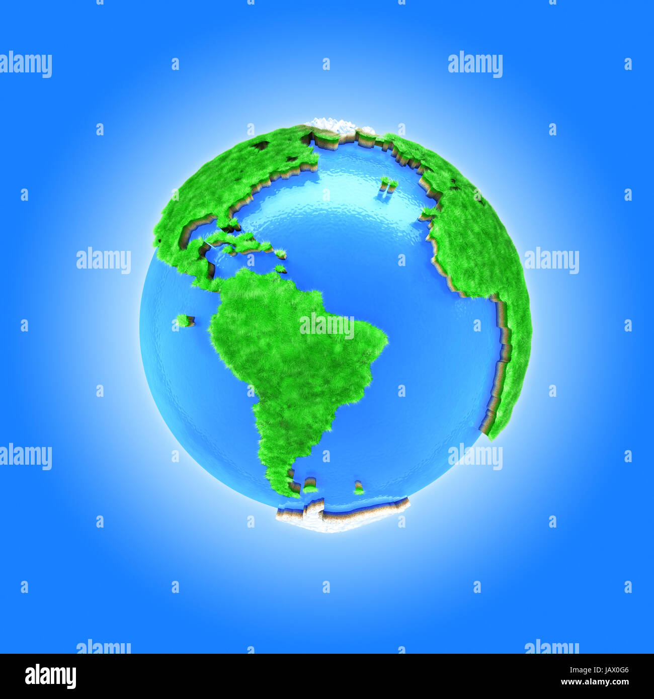 earth with blue sky around Stock Photo Alamy