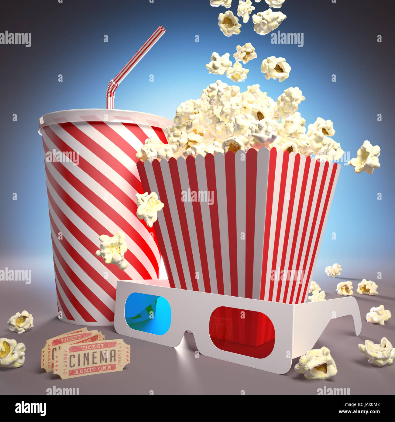 Movie Popcorn And Drink