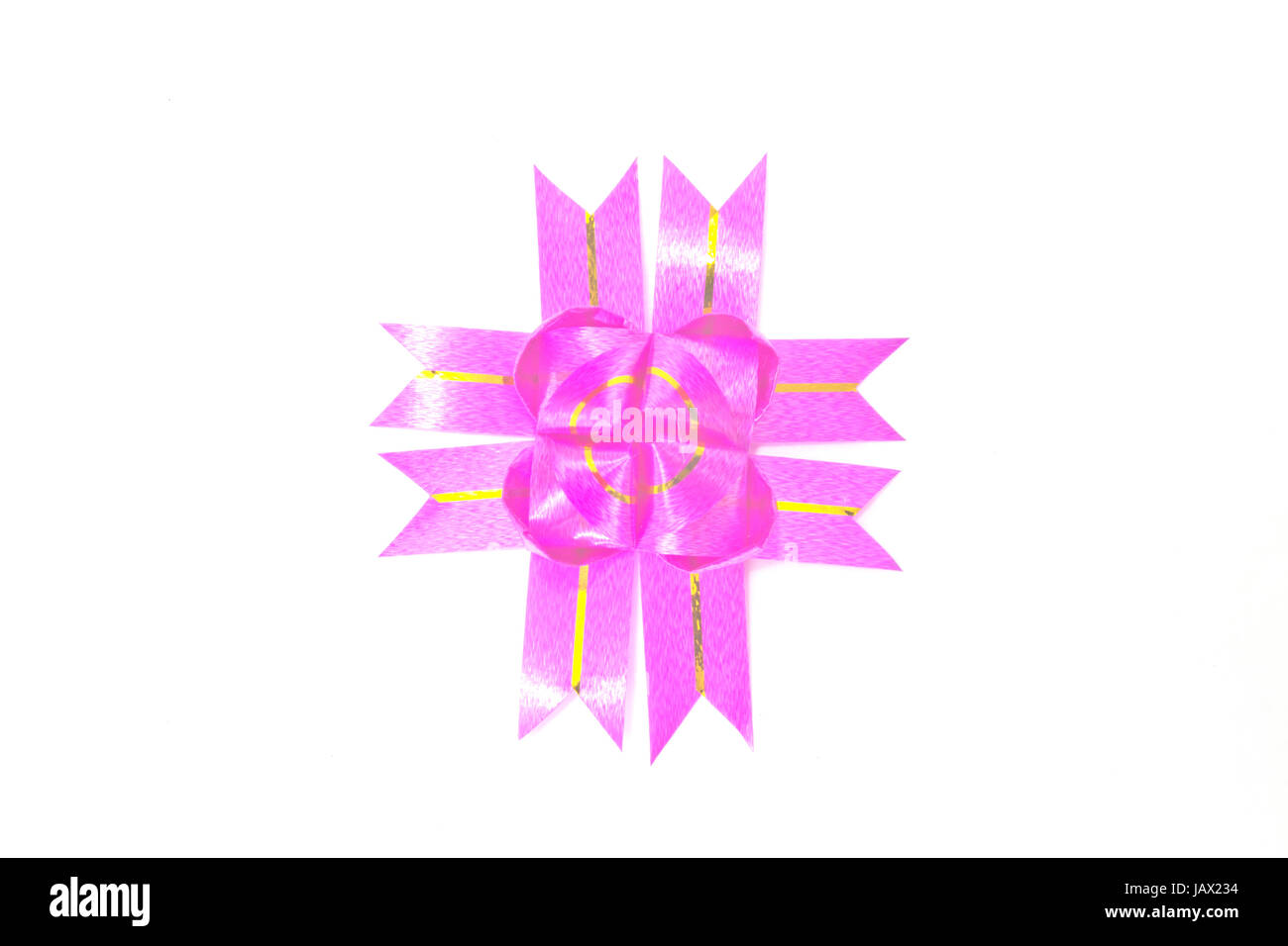 ribbon and bow isolated on white background Stock Photo - Alamy