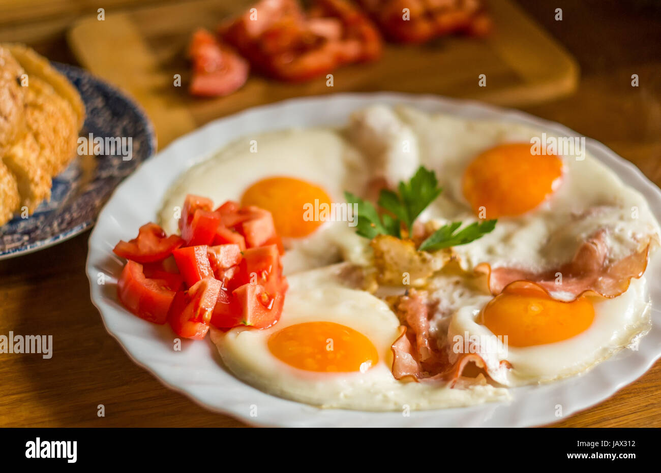 ham and eggs Stock Photo - Alamy