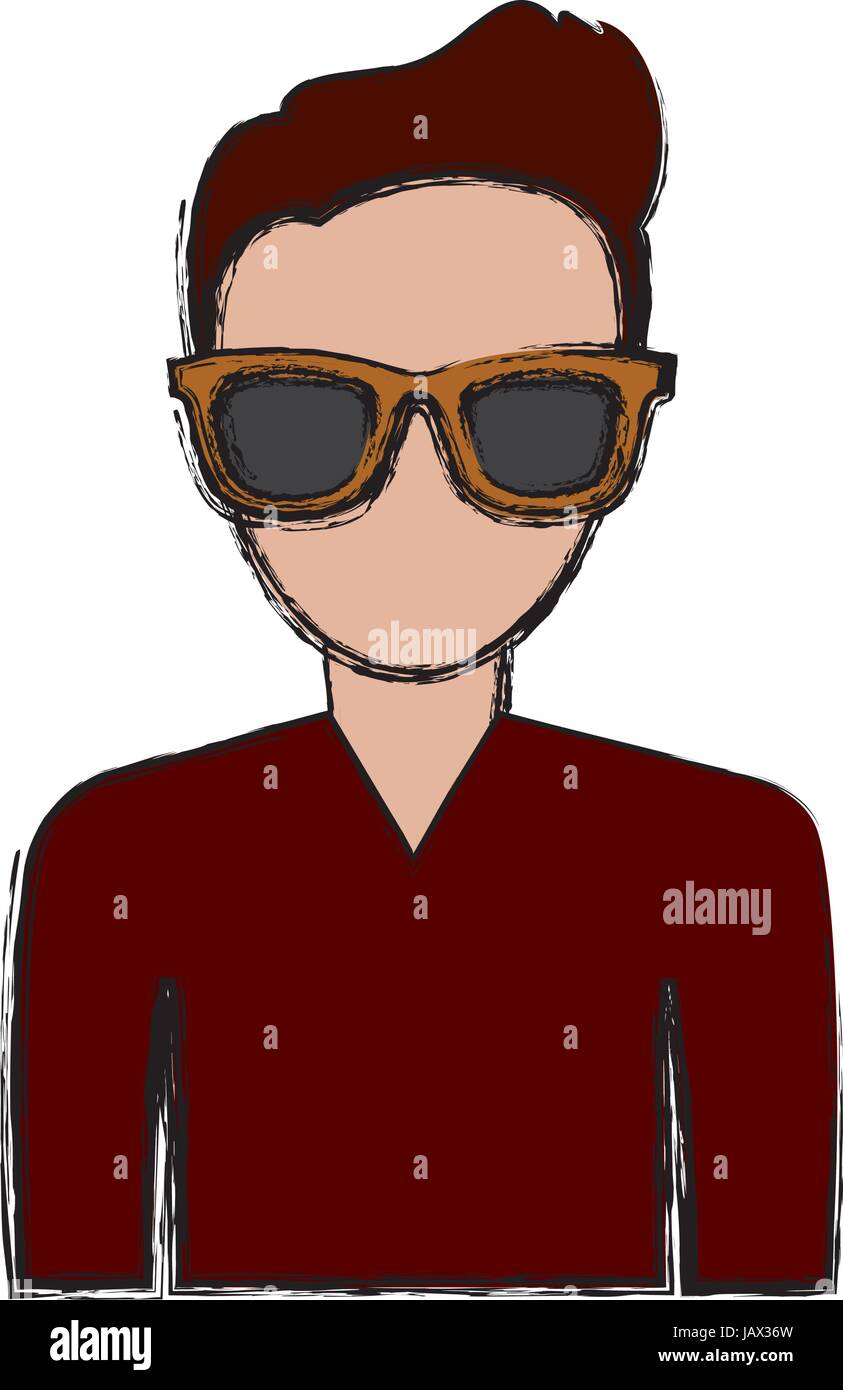 hipster man icon Stock Vector Image & Art - Alamy