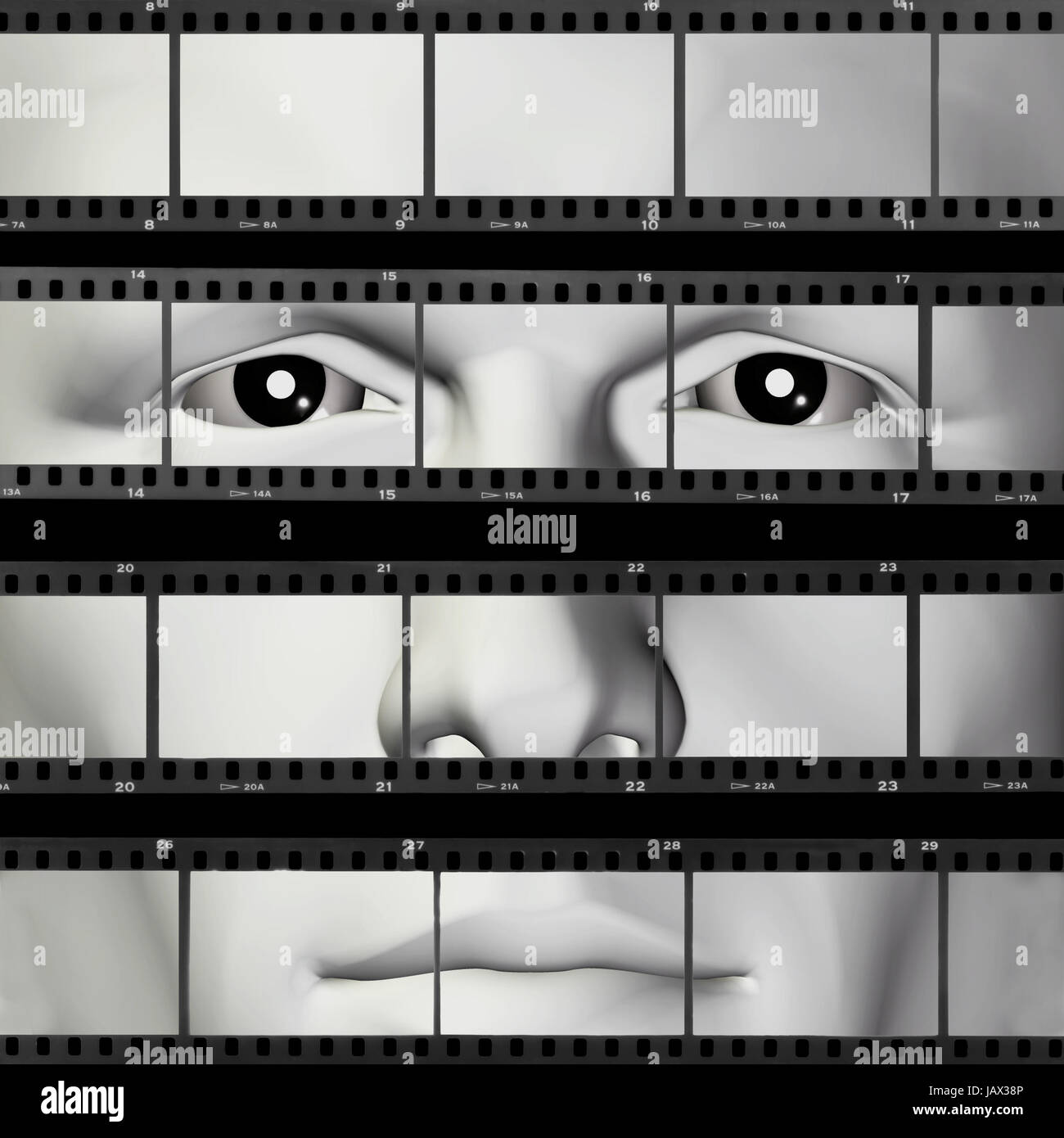 Film negative contact sheet hi-res stock photography and images