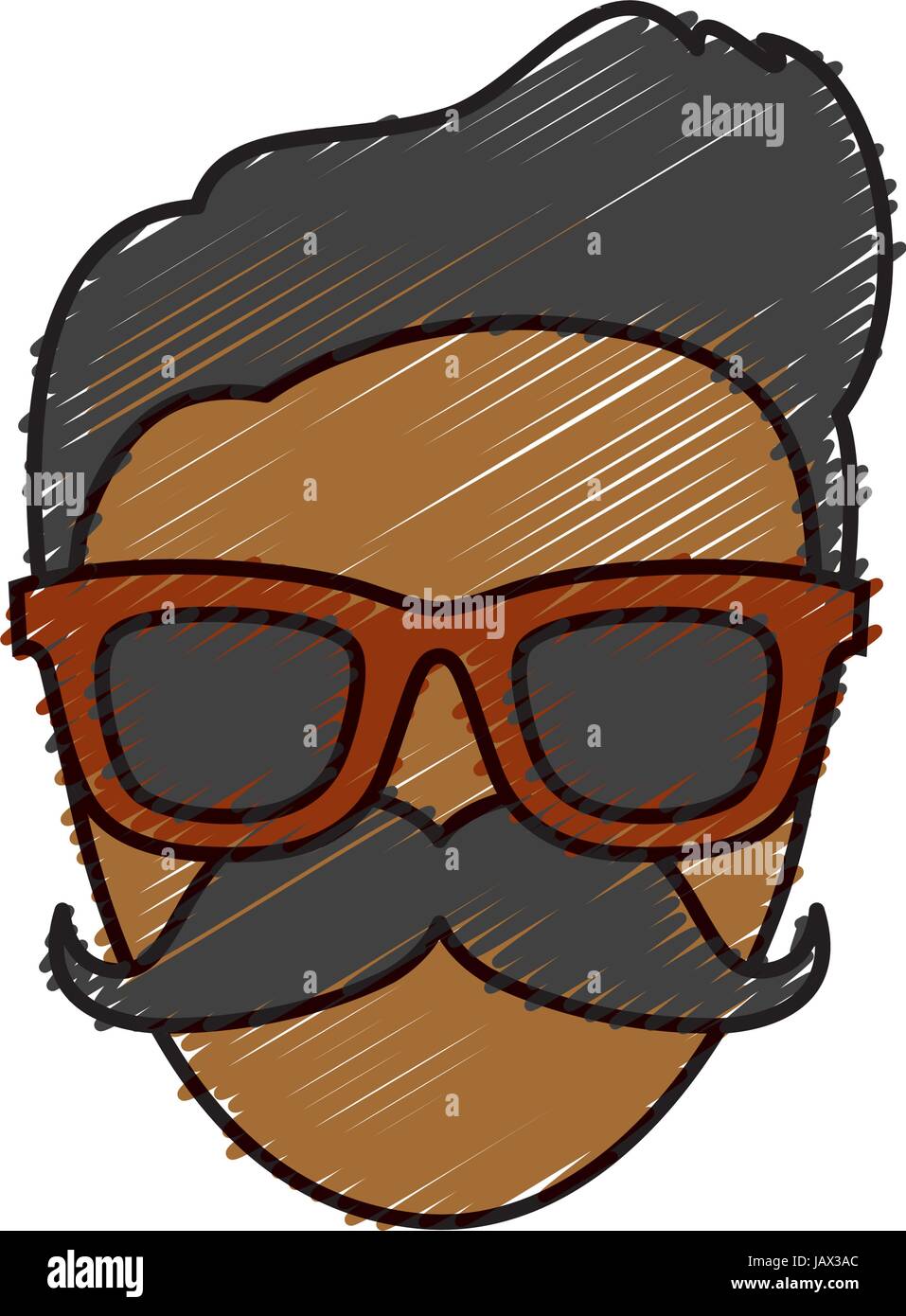 hipster man icon Stock Vector Image & Art - Alamy