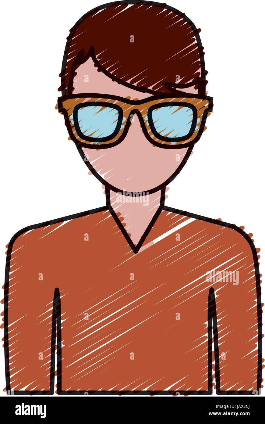 hipster man icon Stock Vector Image & Art - Alamy