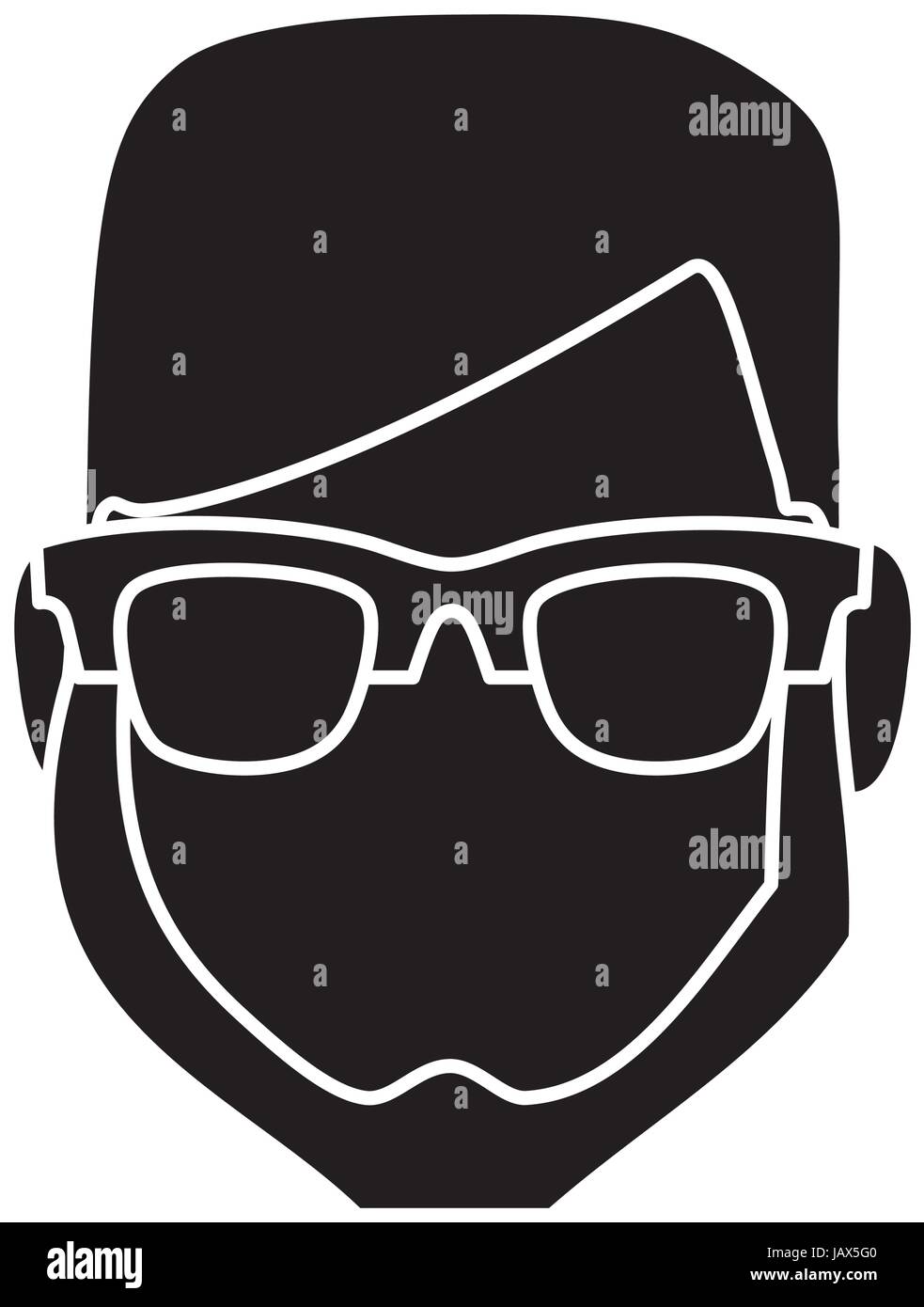 hipster man icon Stock Vector Image & Art - Alamy