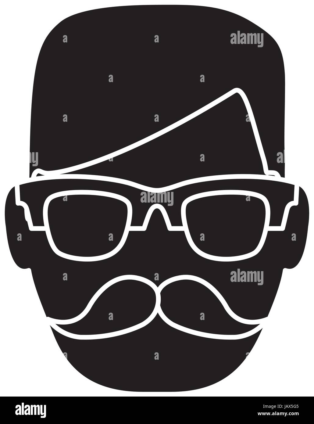 hipster man icon Stock Vector Image & Art - Alamy