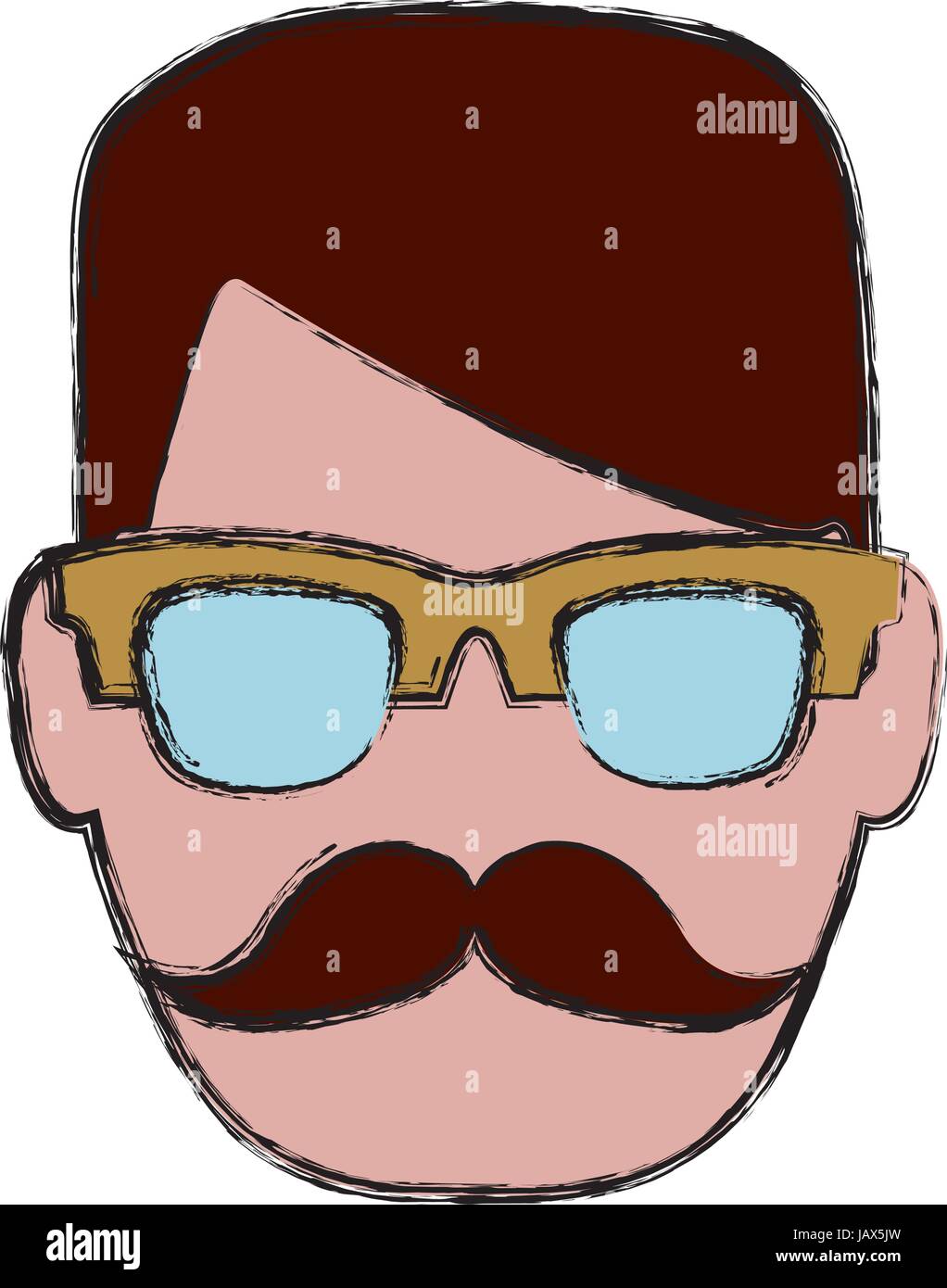 hipster man icon Stock Vector Image & Art - Alamy