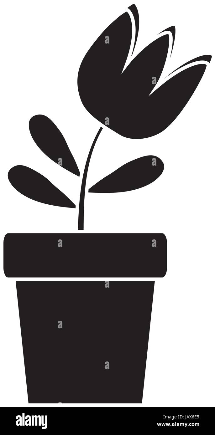 flower in a pot icon Stock Vector Image & Art - Alamy