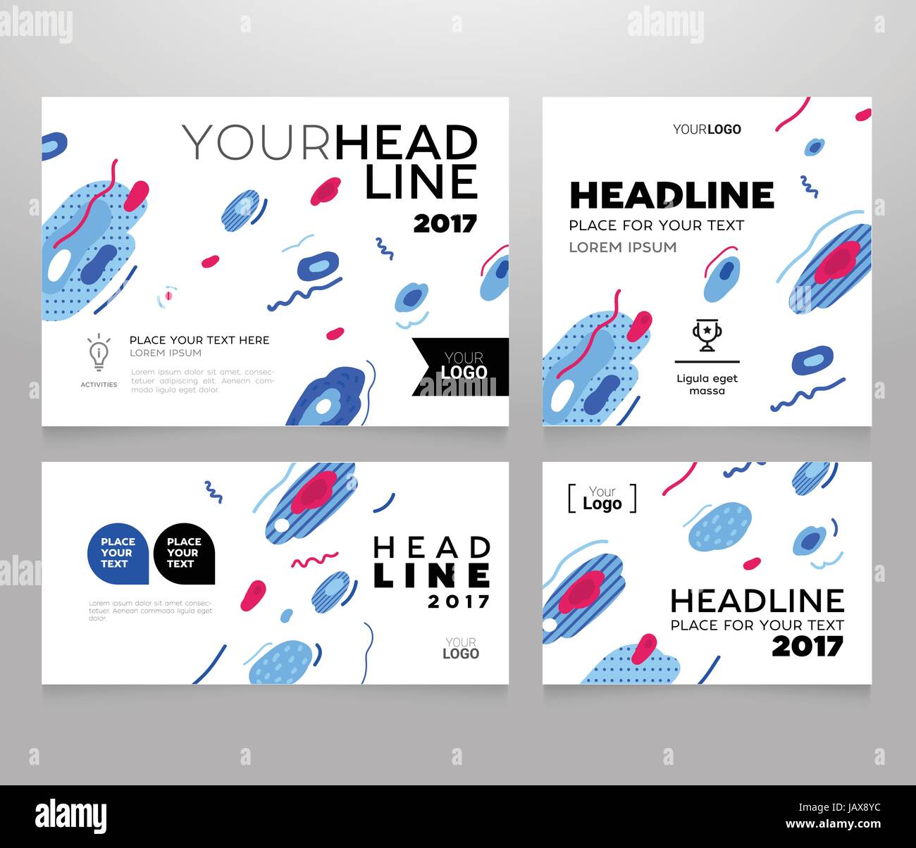 Headline Banner vector template illustration poster Stock Vector