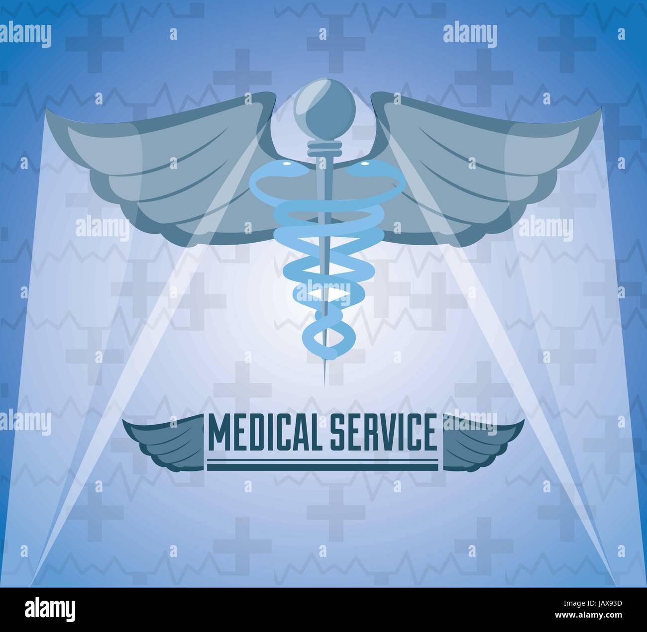 medicine symbol with message of medical service Stock Vector Image