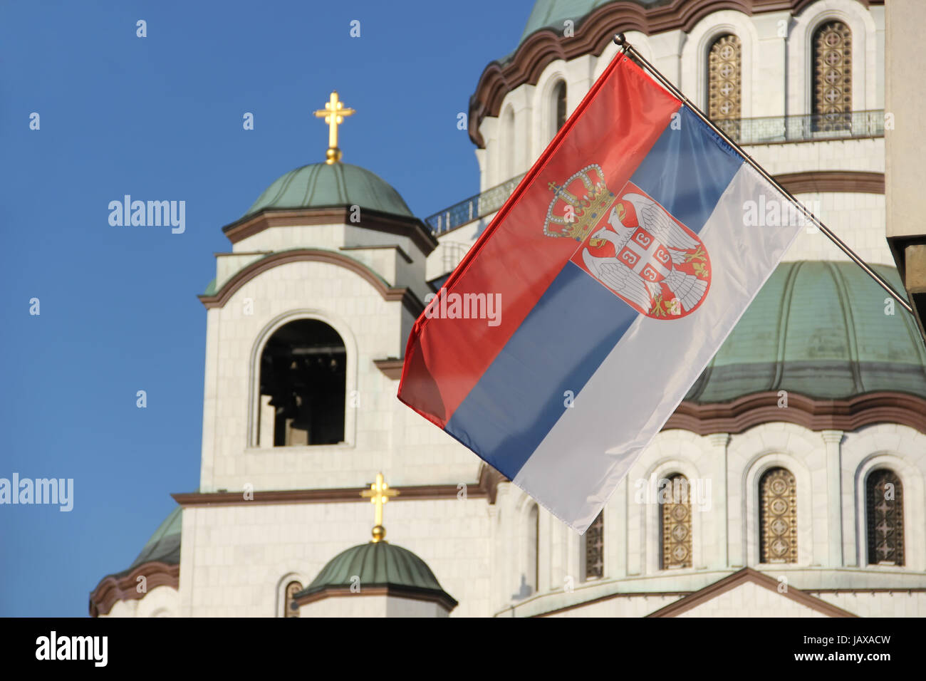Flag of serbian orthodox church hi-res stock photography and images - Alamy