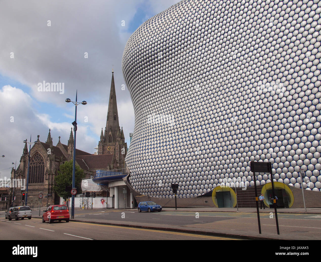 BIRMINGHAM, ENGLAND, UK - SEPTEMBER 23, 2011: The new Bull Ring shopping centre was designed by Future Systems architects for Selfridges, following an organic form inspired by the Fibonacci sequence Stock Photo