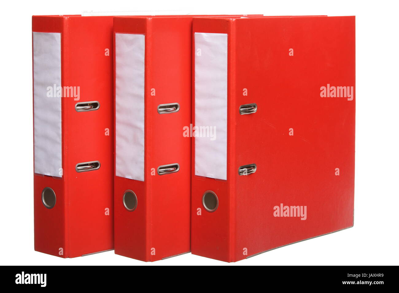 Red file folders archive isolated on white background Stock Photo Alamy