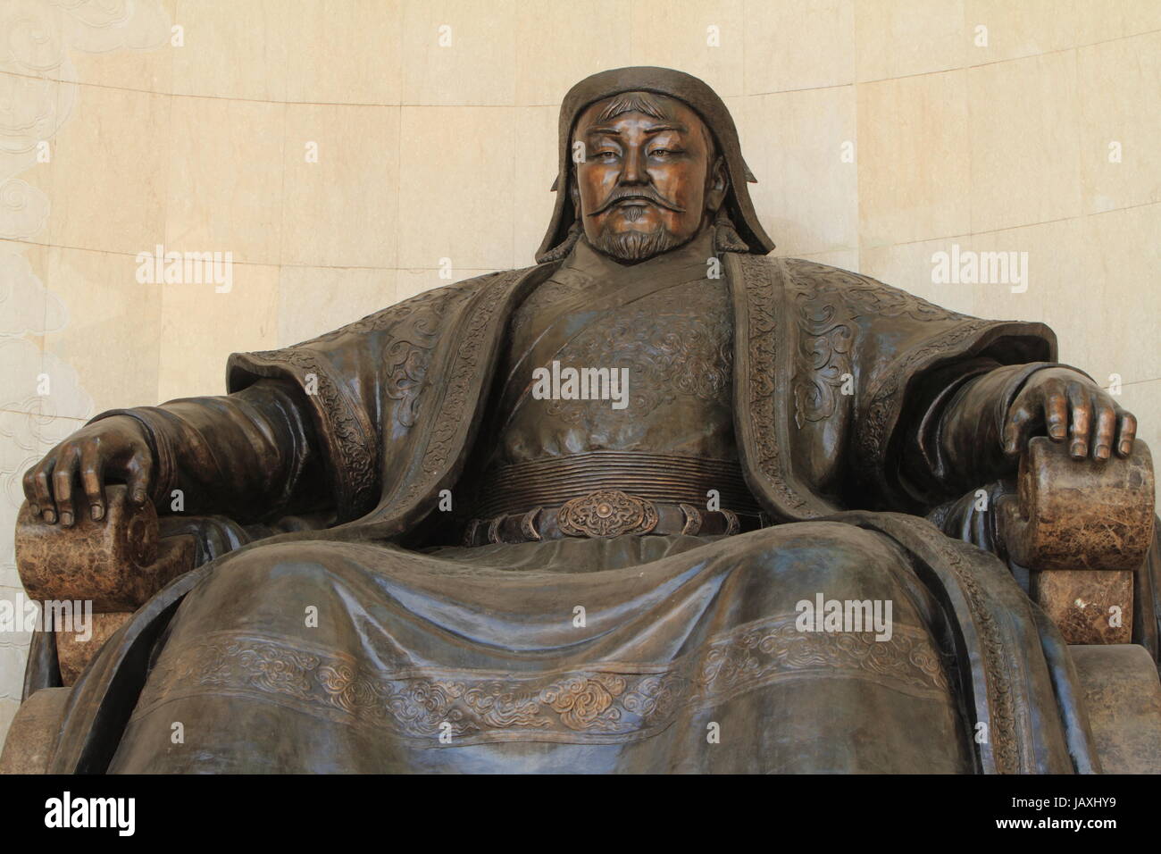 genghis khan equestrian statue in ulaanbaatar Stock Photo Alamy