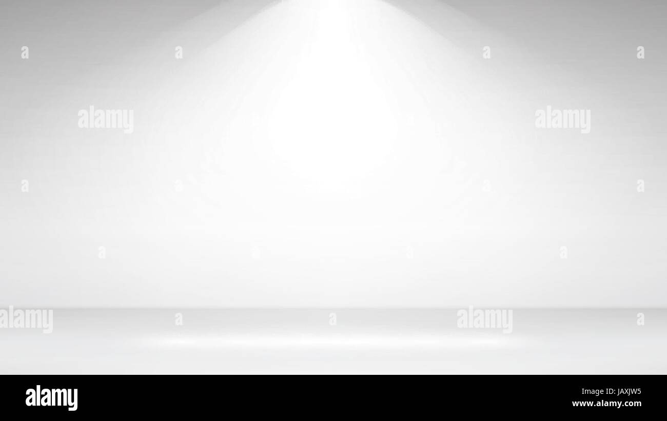Empty White Photo Studio Interior Background. Realistic Spotlight ...
