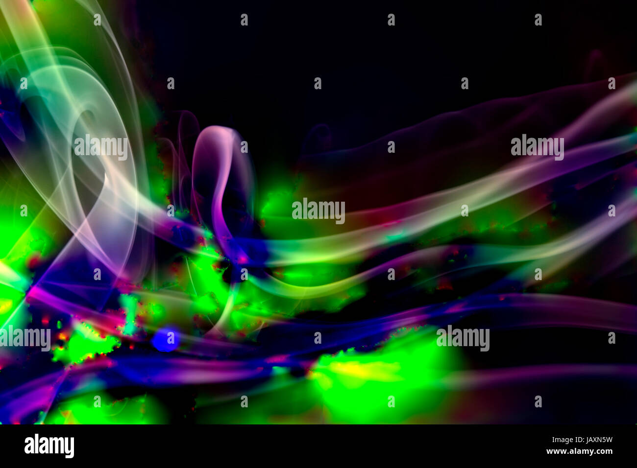 Abstract Colorful Smoke Background on Black Background Stock Photo - Alamy