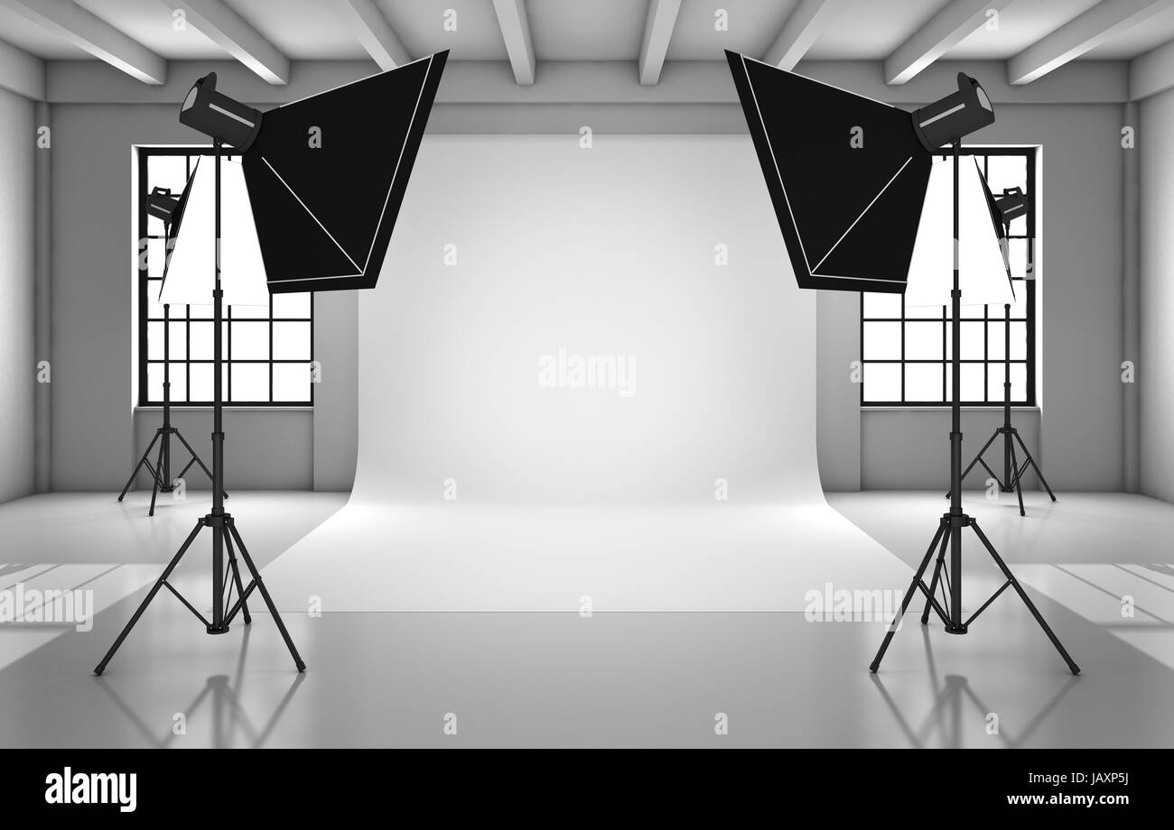White backdrop photo shoot Black and White Stock Photos & Images - Alamy