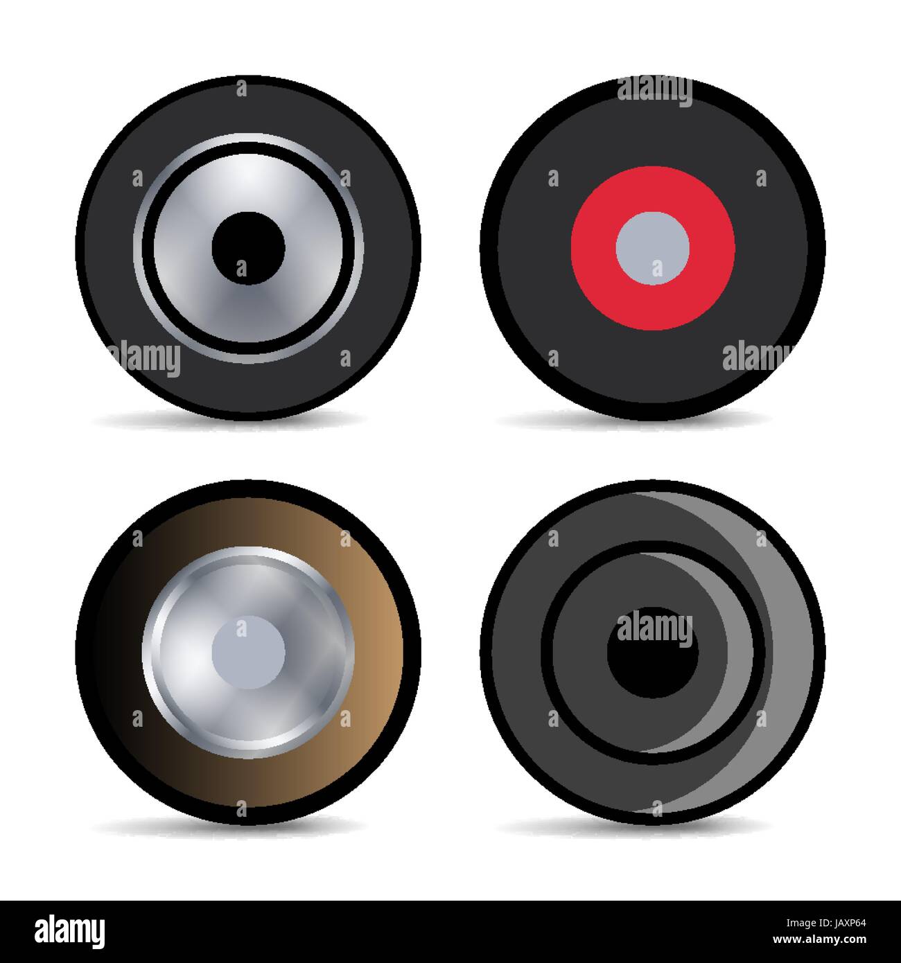 Vector Trolley Wheel. Supermarket Shopping Cart Wheel Stock Vector