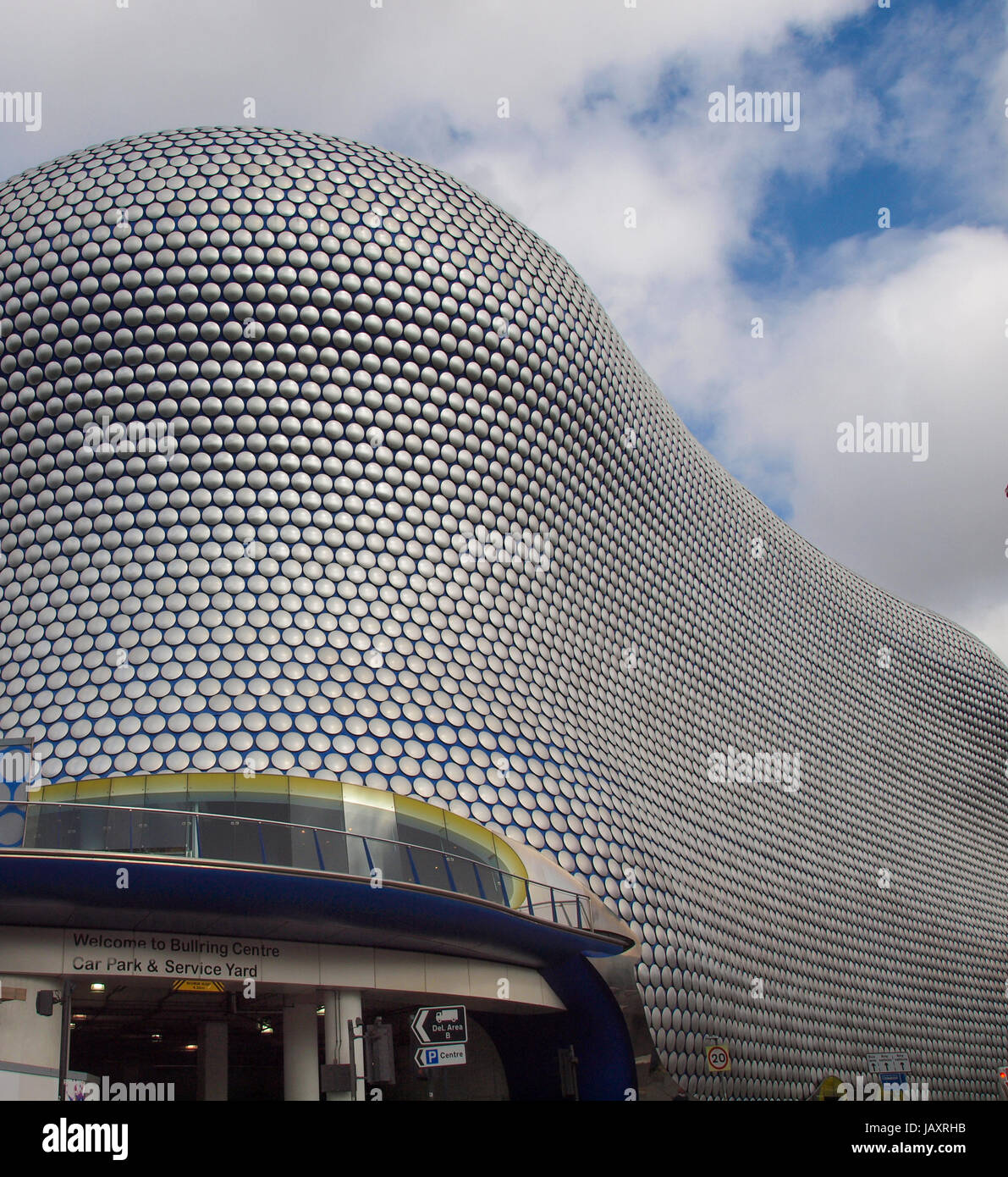 BIRMINGHAM, ENGLAND, UK - SEPTEMBER 23, 2011: The new Bull Ring shopping centre was designed by Future Systems architects for Selfridges, following an organic form inspired by the Fibonacci sequence Stock Photo
